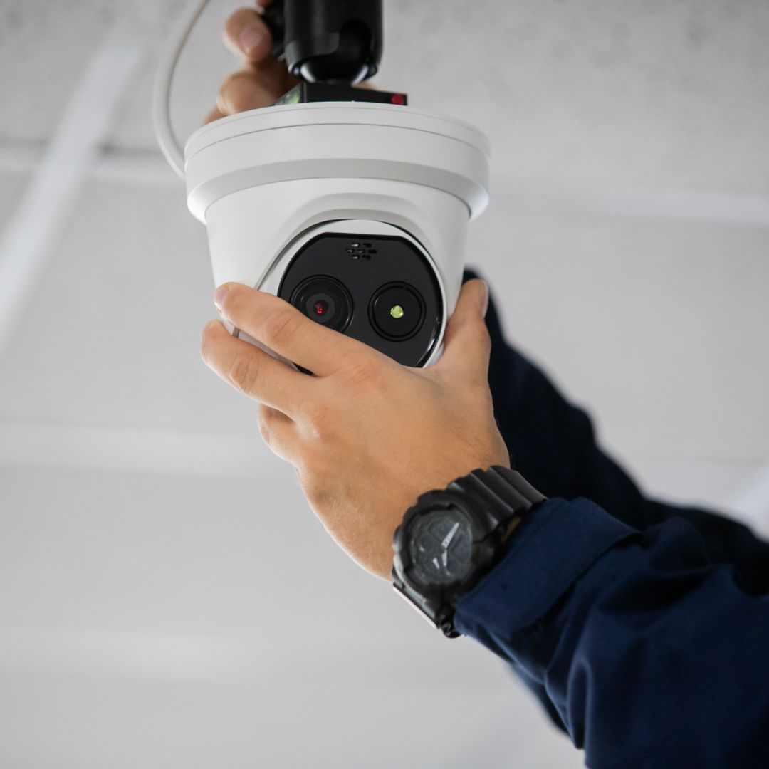 performing maintenance on a security camera