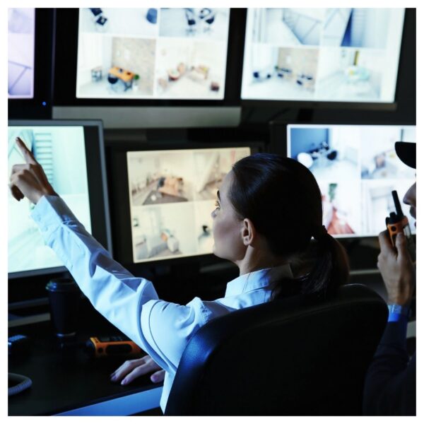 security cameras being monitored