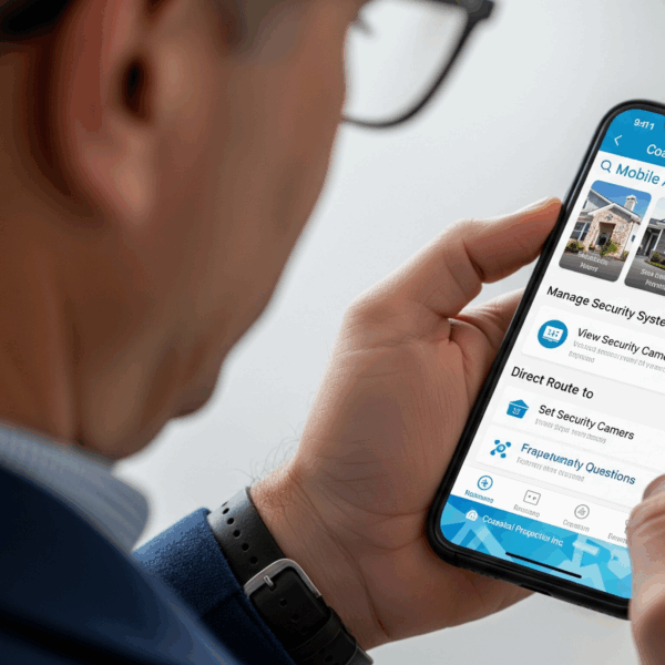 person using mobile app